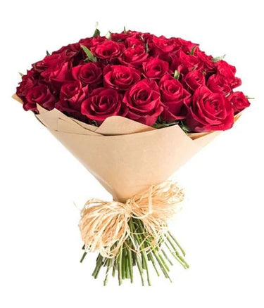 24 Red Roses Hand Tied